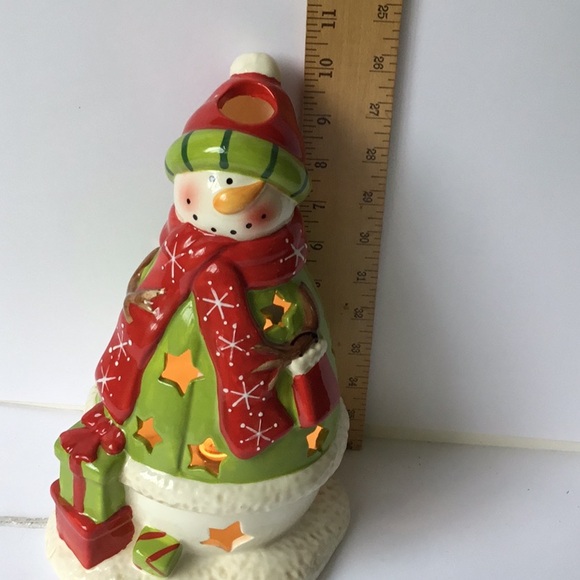10” Christmas Snowman Holiday Decor Lightening - Picture 13 of 14